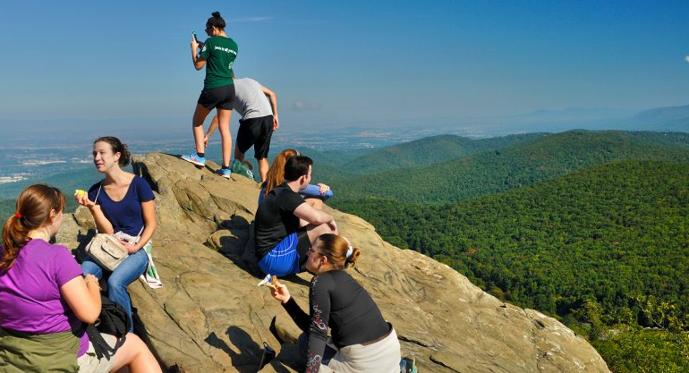 View on Top of the Mountain at Humpback Rocks